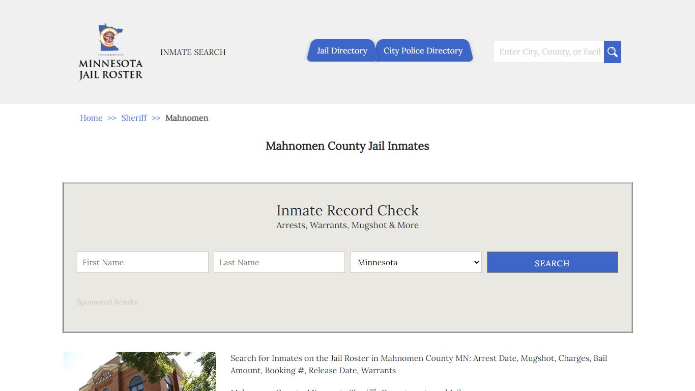 Mahnomen County Jail Inmates | Jail Roster Search - Minnesota Jail Roster